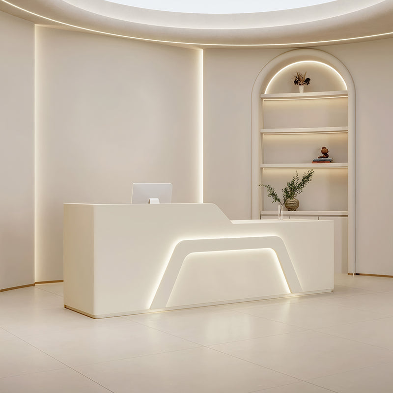 Modern Minimalist Reception Desk 47–157 in Wide with for Salon & Spa