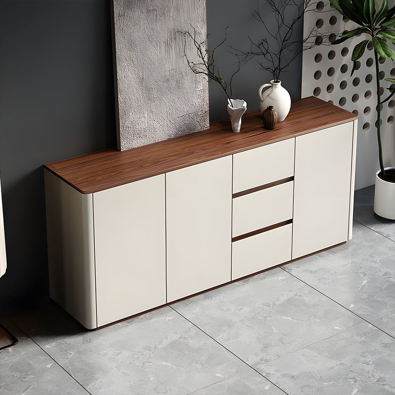 Minimalist Eco-Friendly Sideboard with Adjustable Shelves and Storage