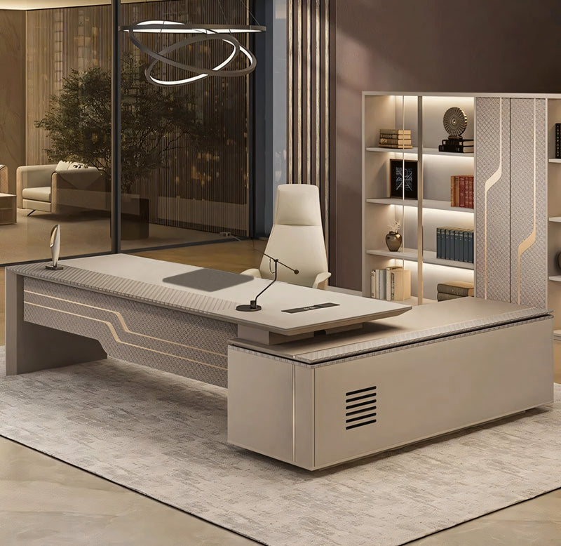 Luxurious and Minimalist Office Desk Executive Desk