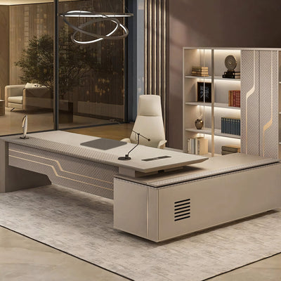 Luxurious and Minimalist Office Desk Executive Desk