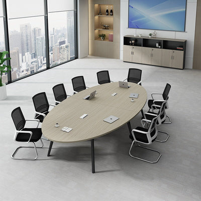 Sleek Office Solution Modern Oval Conference Table