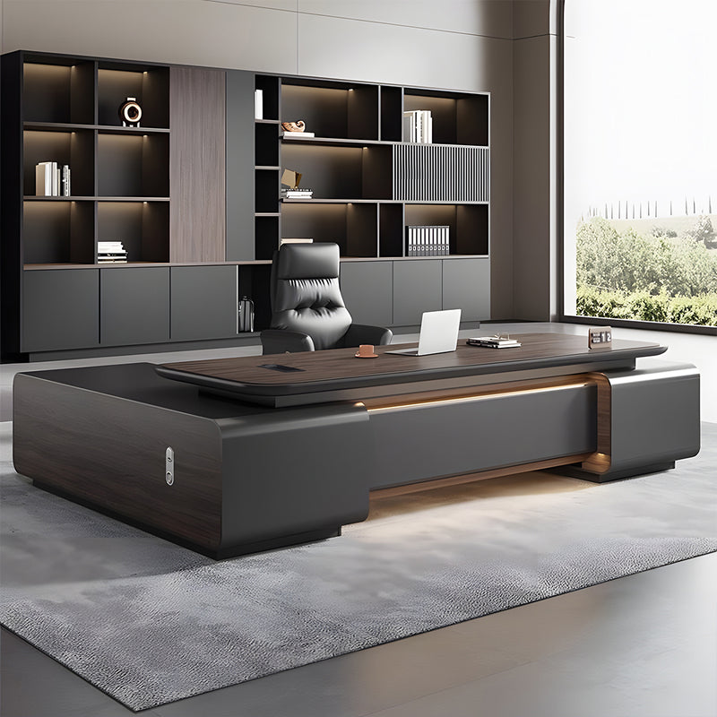 Executive Desk, main product view, for executive office workspace, modern executive office furniture