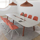 Minimalist Stylish Rectangular Conference Table with Sturdy Leg Design