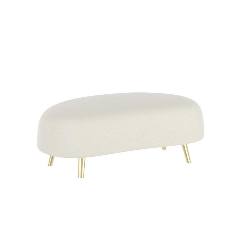 Modern Italian White Sofa with Plush Backrest and Oversized Armrests