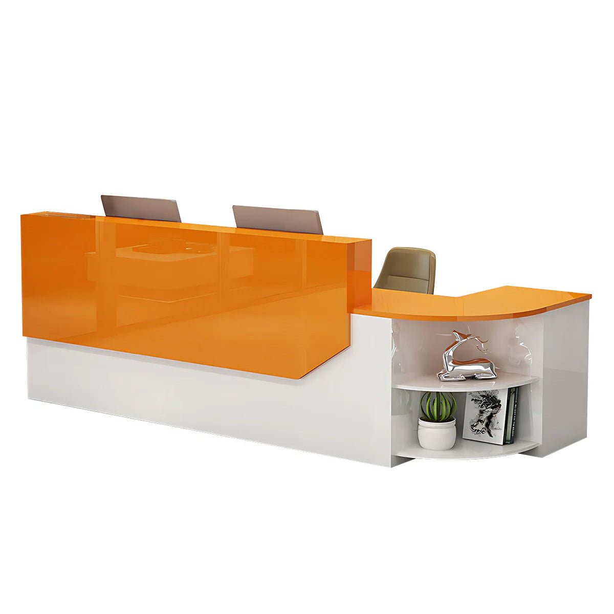 Minimalist Modern L-shaped Reception Desk
