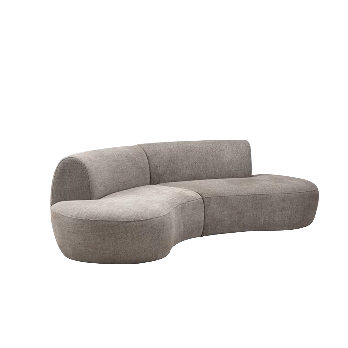 Wabi-Sabi Style Sectional Sofa with U-Shaped Design