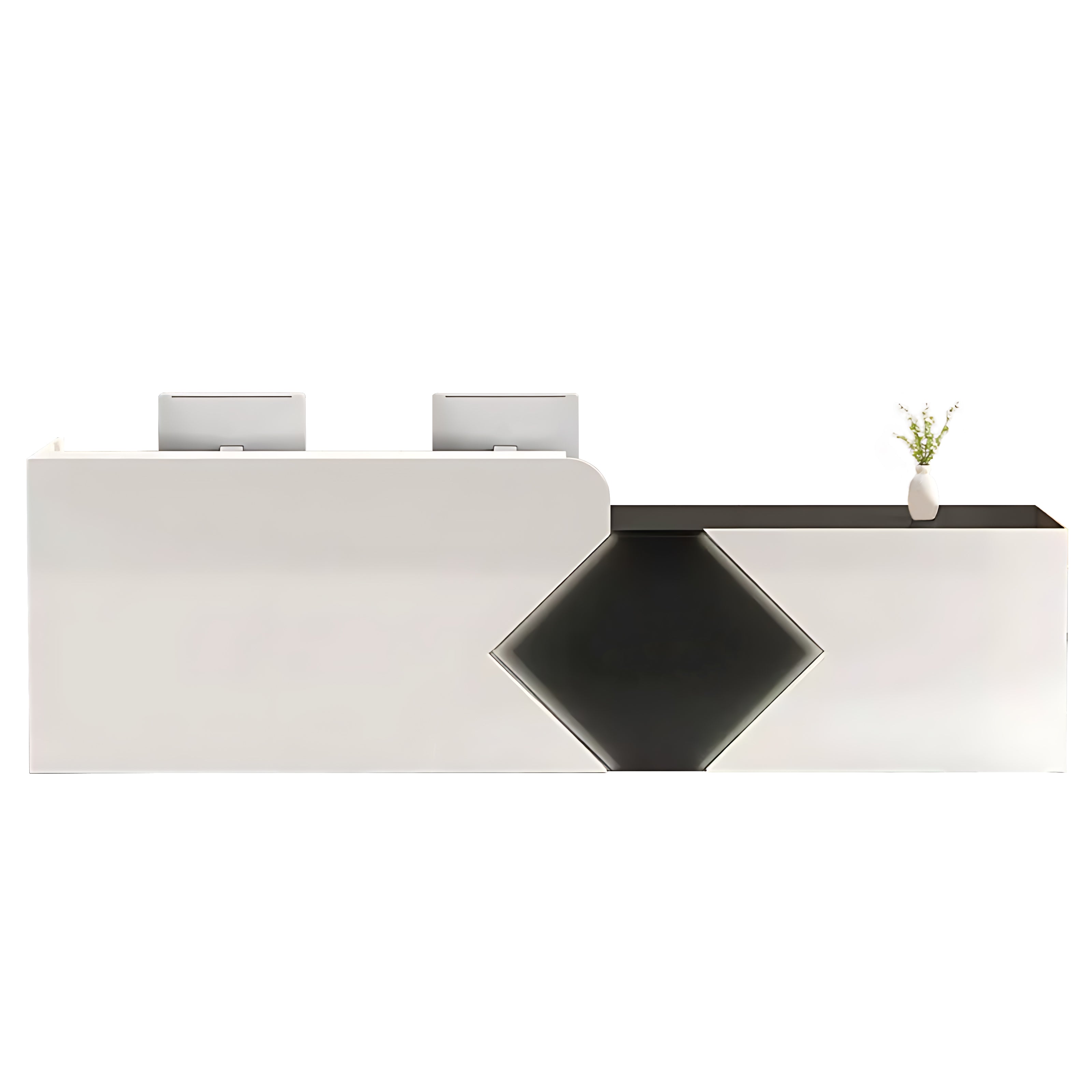 Simple Modern Company Reception Desk Rectangular Reception Desk