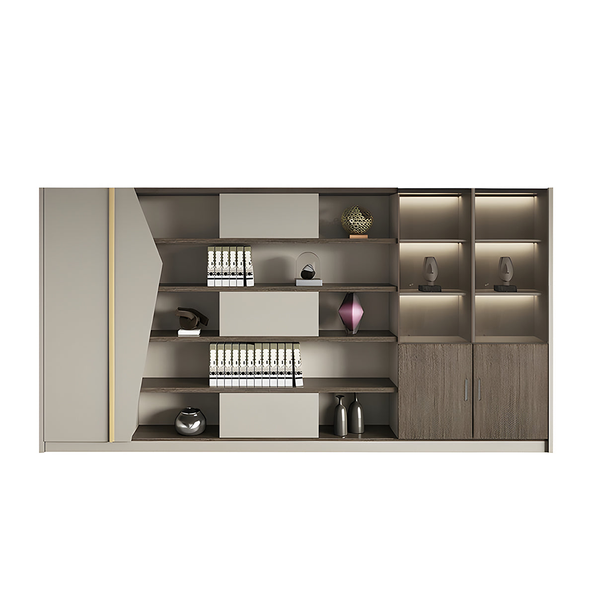 Stylish Storage Cabinet with Wardrobe & Compartments for Home & Office