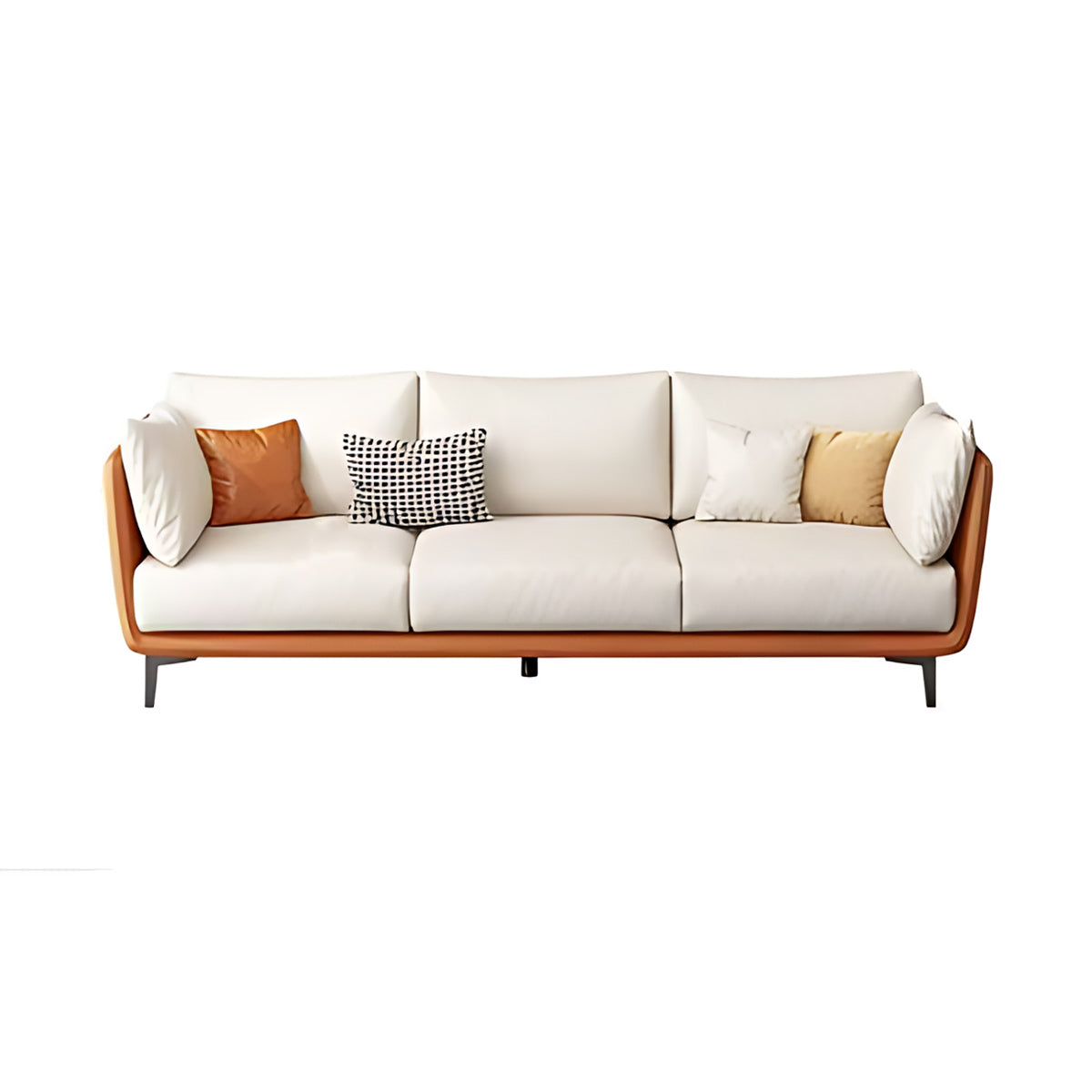 Modern Upholstered Leather Sofa