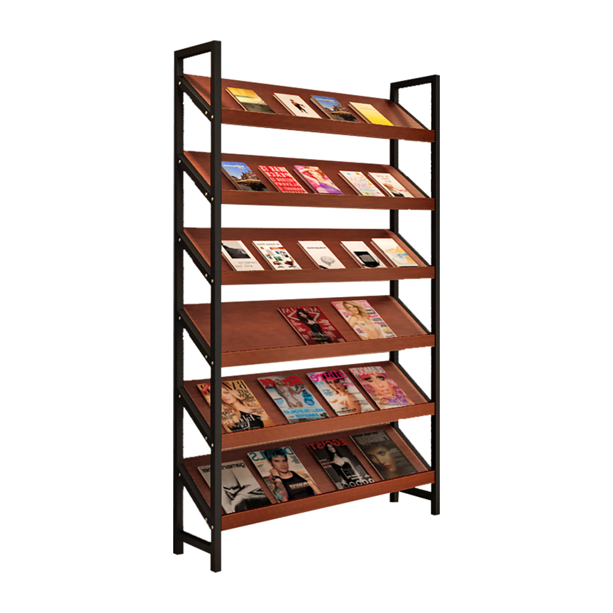 Freestanding Bookshelf Multilayer Tall Bookshelf Open Bookshelves and Bookcases