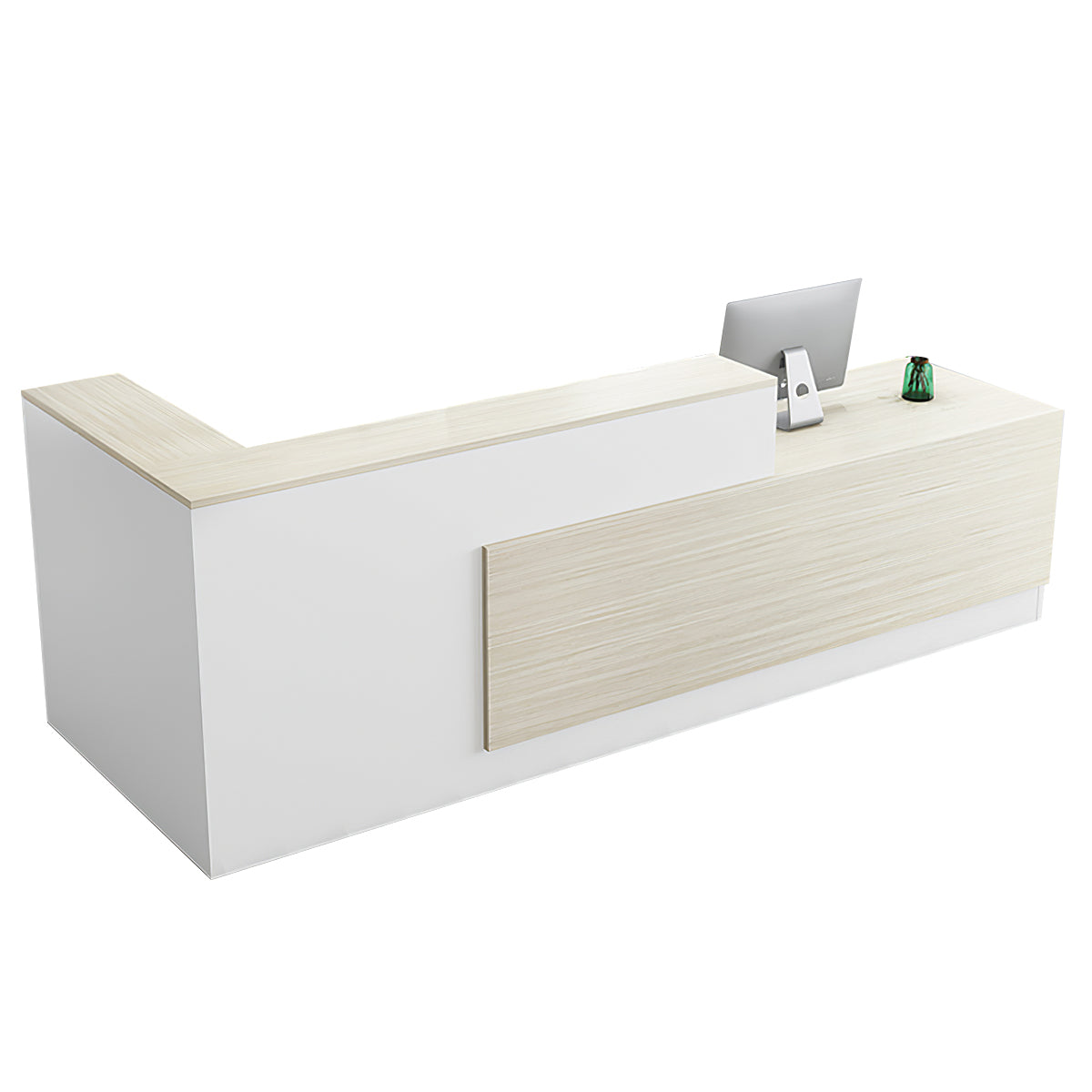 Modern Reception Desk with Two-tone Design (Sale Event）