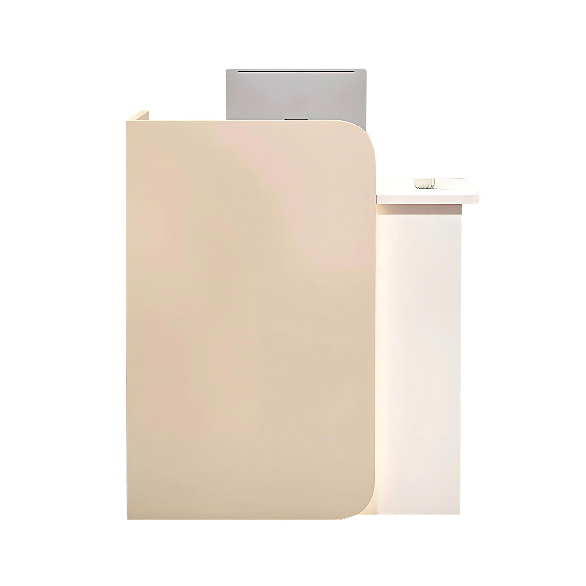 Small Reception Desk Retail Counter for Checkout Wooden Reception Table