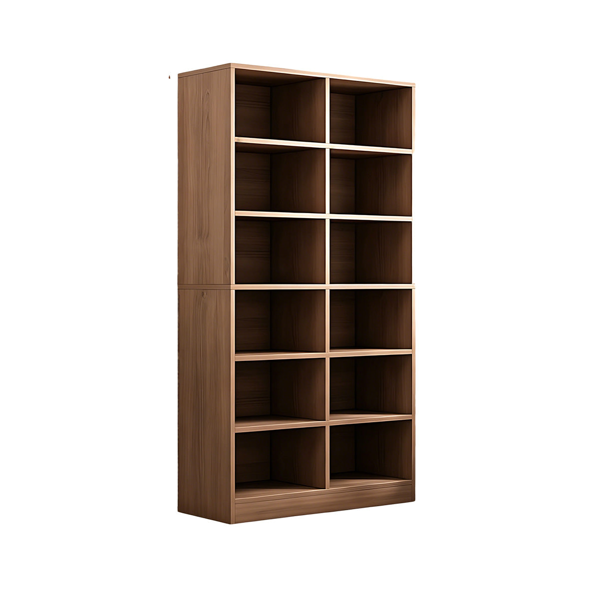 Storage Cabinet, Walnut Engineered Wood L24" × W12" × H70", Walnut finish, for office storage space, office storage furniture