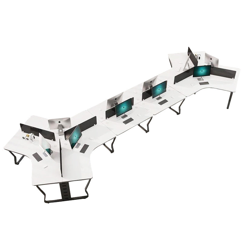 Modern U-Shaped Office Workstation