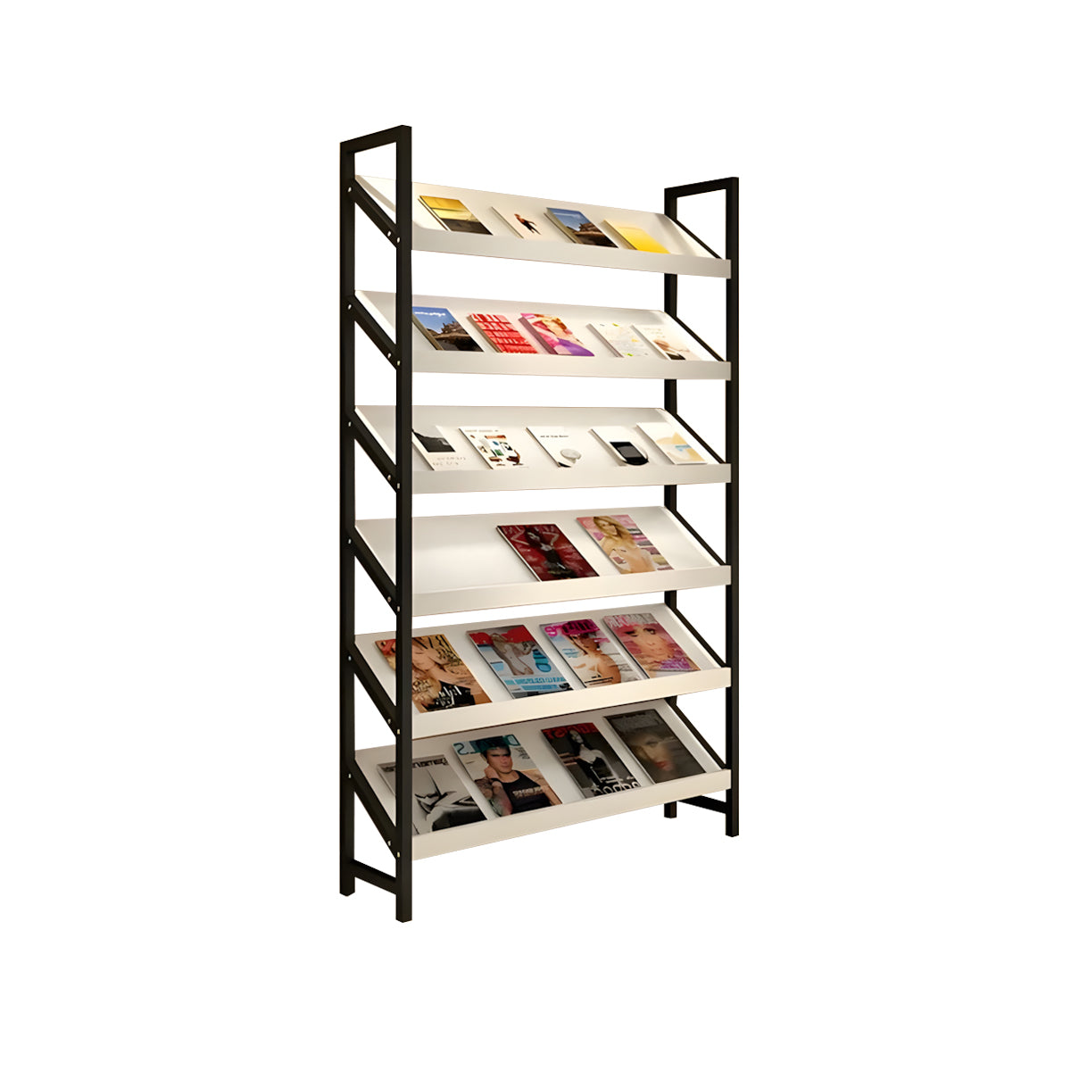 Freestanding Bookshelf Multilayer Tall Bookshelf Open Bookshelves and Bookcases