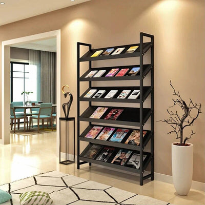 Freestanding Bookshelf 6-Tier Tall Bookshelf Open Bookshelves and Bookcases (West Coast)