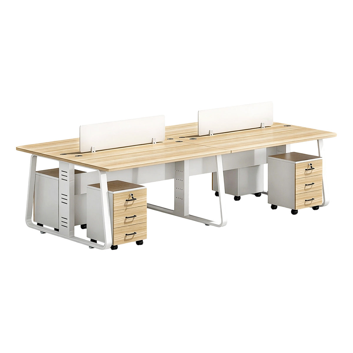 Fully Upgraded Flexible Combination Face to Face Two Person Desk