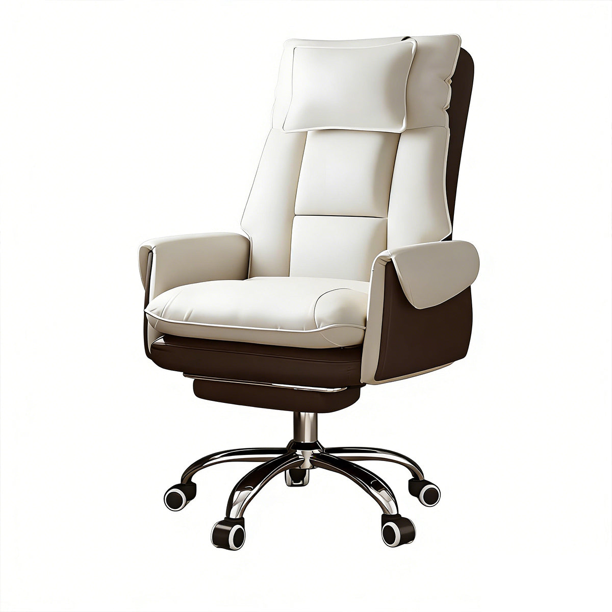 Reclining Executive Chair with Pillow and Double Foam Cushions