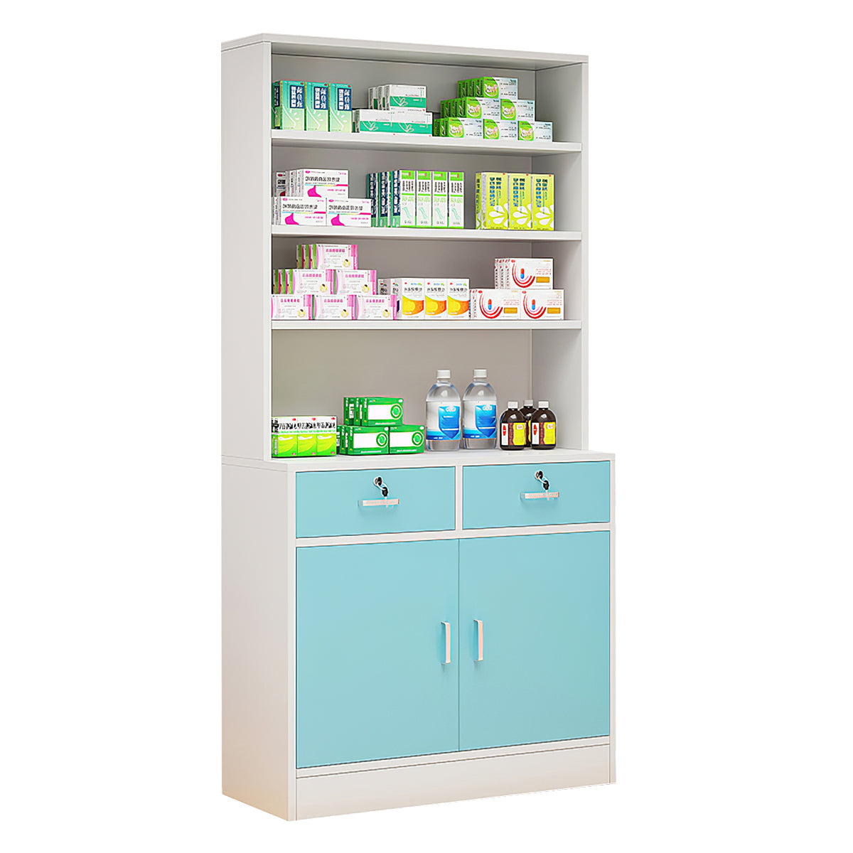 Minimalist and Practical Storage Cabinet with Moisture-Resistant Base Design