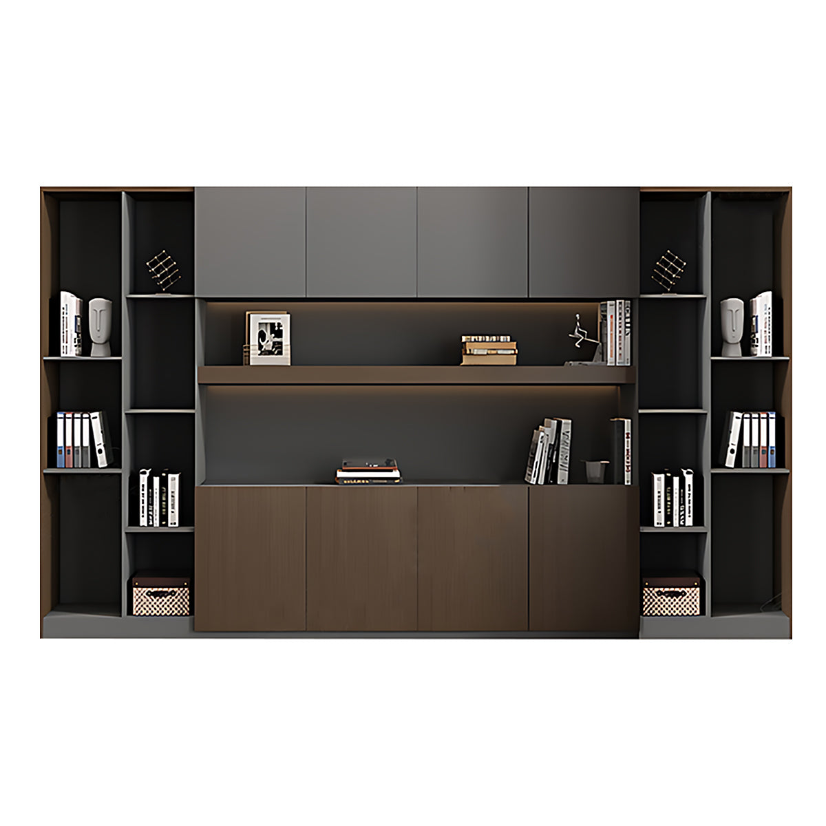 Premium Modern Storage Cabinet with Doors and Shelves for Office and Home