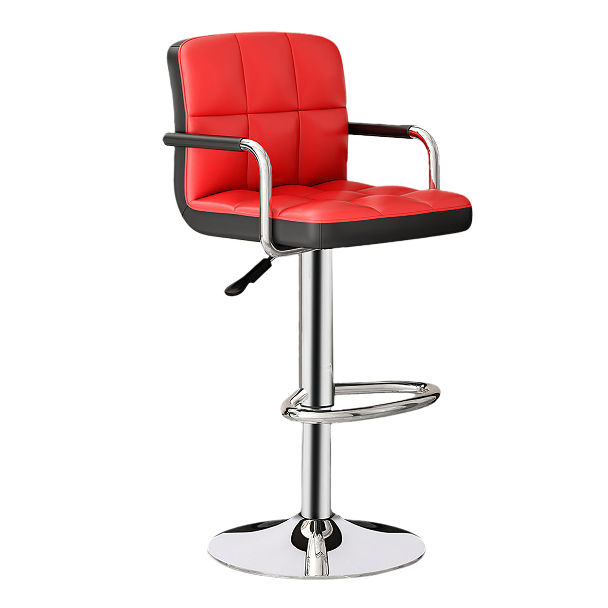 Adjustable Bar Stool with Backrest & Swivel for Commercial and Home