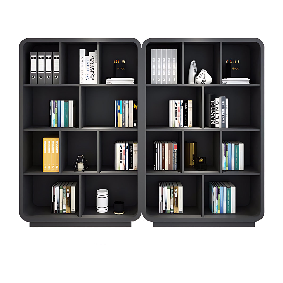 Office Storage Cabinet with Multiple Compartments and Sturdy Base