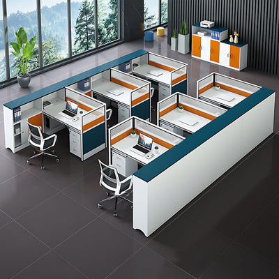 Contemporary, Stylish Multipurpose Employee Desk with Various Color Combinations
