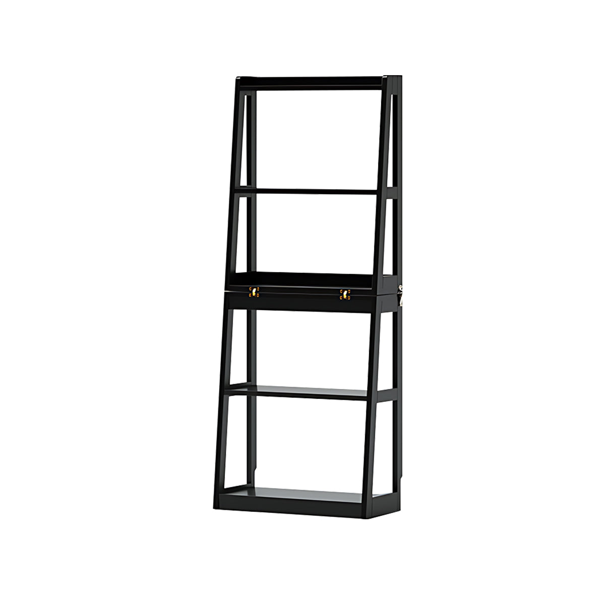 Minimalist Solid Wood Folding Bookshelf Multi-Layer Storage Floor Standing