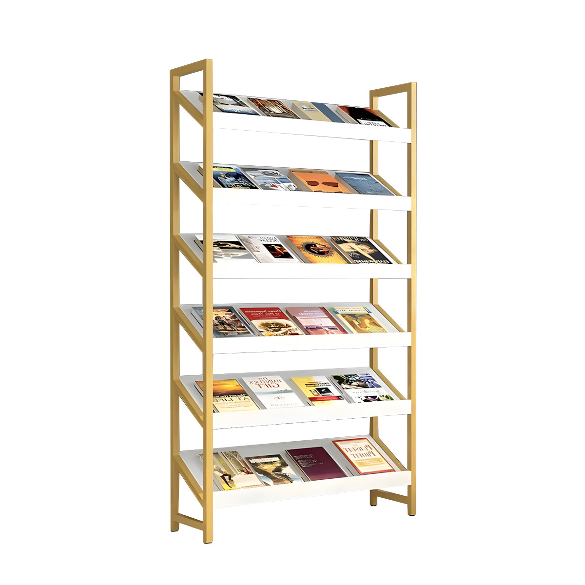 Freestanding Bookshelf Multilayer Tall Bookshelf Open Bookshelves and Bookcases