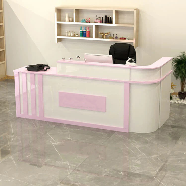 Half Round Corner Baking Lacquer Front Desk