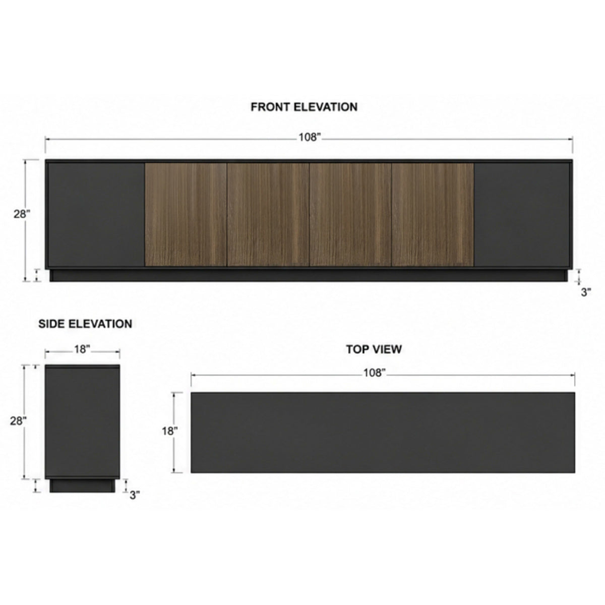 Sleek and Premium Wooden File Cabinet with Spacious Storage