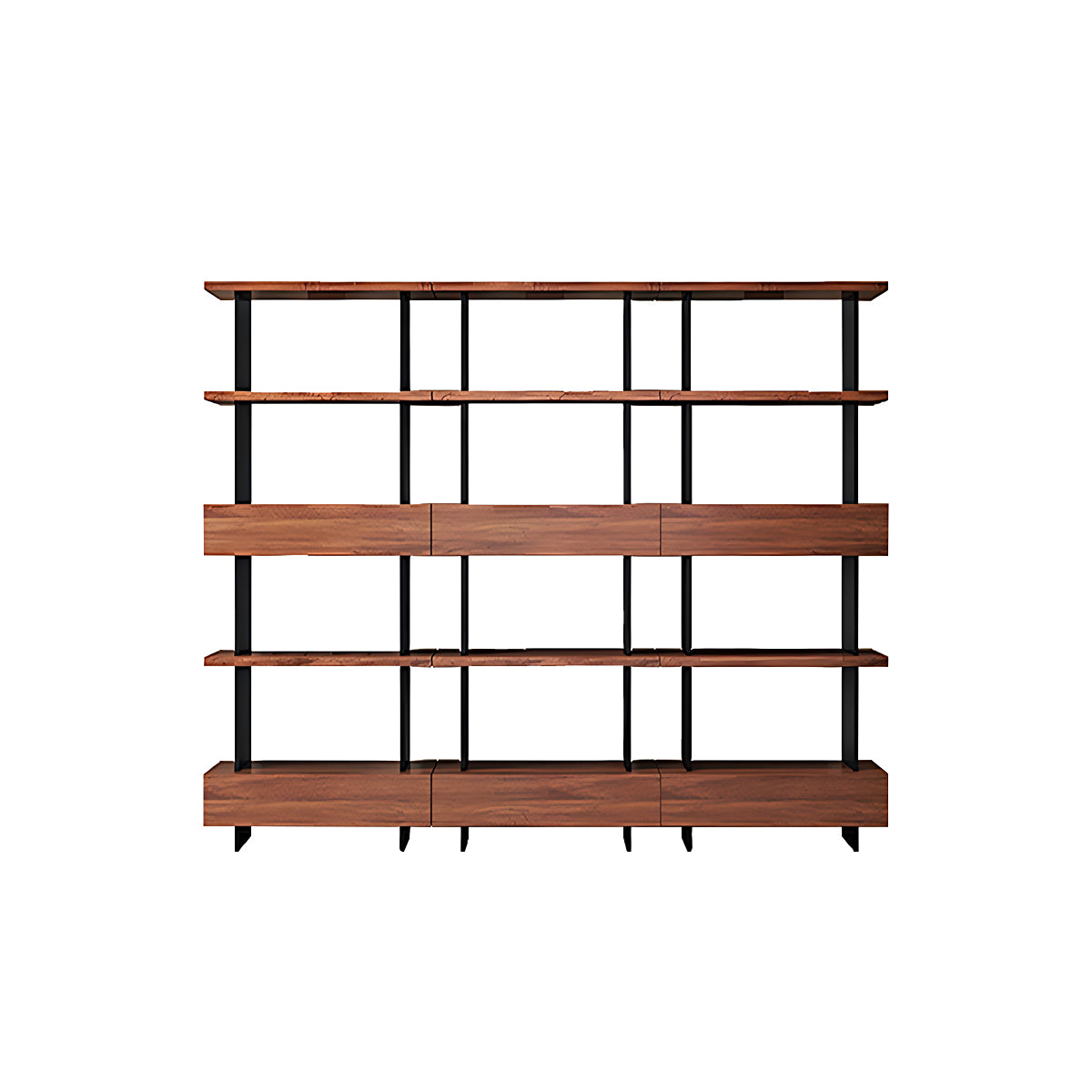 Eco-Friendly Wooden Bookshelf, Modern Storage with Multi-Layer Shelves