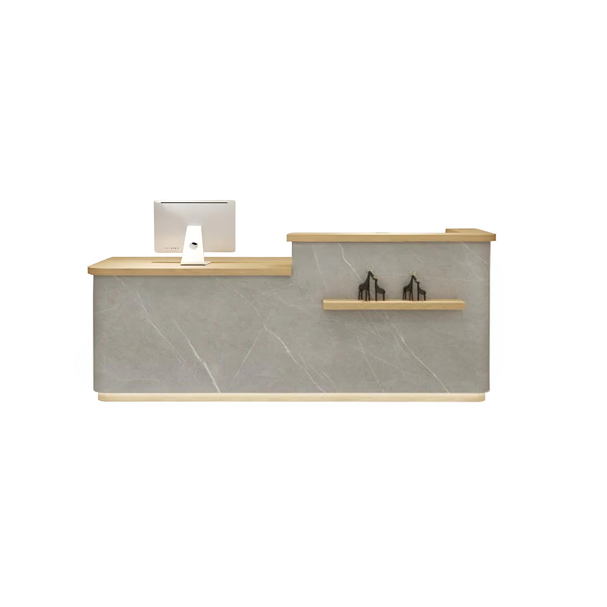 Simple Modern Small Bar Shop Small Corner Front Desk Table