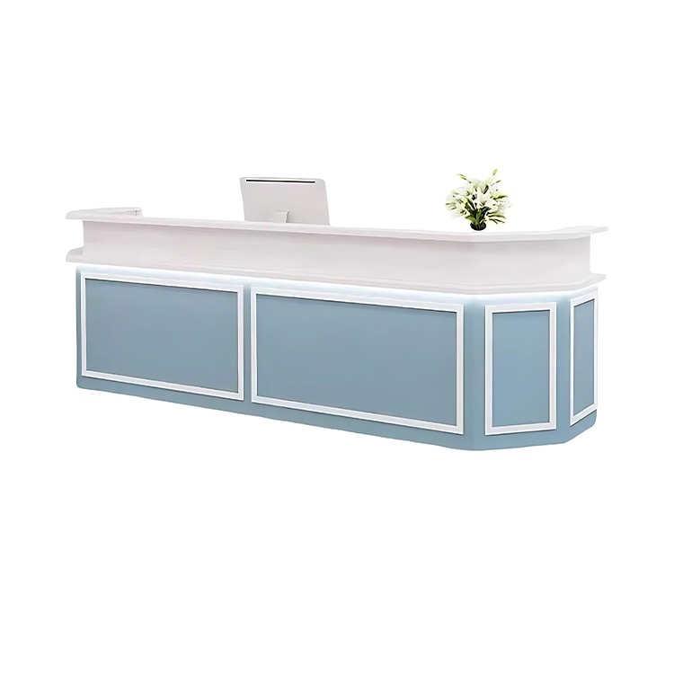 Rectangle Engineered Wood Reception Desk