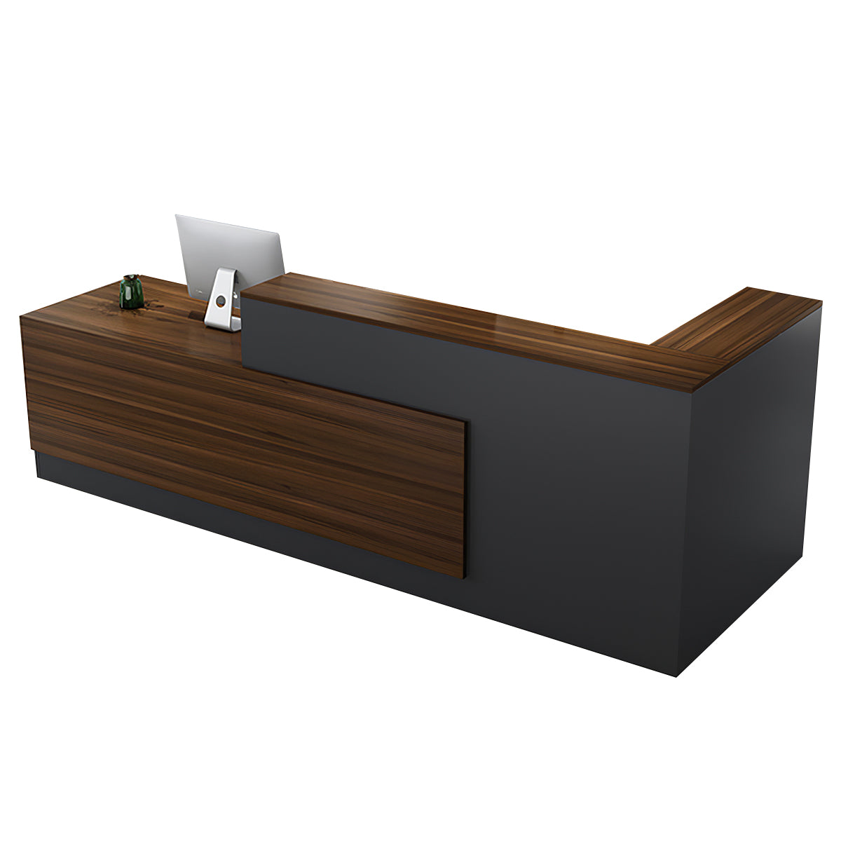 Modern Reception Desk with Two-tone Design (Stock Items)