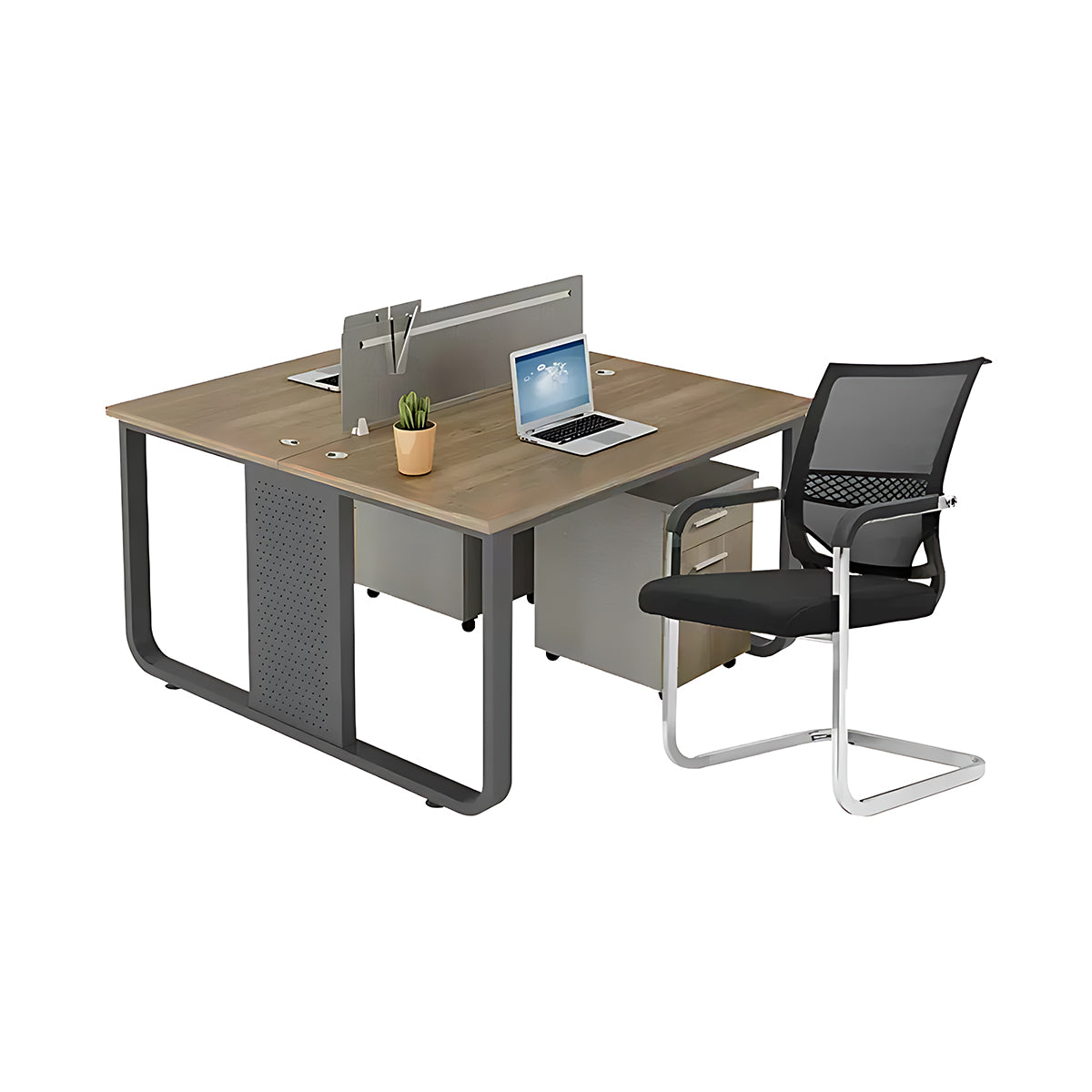 Bold Steel Frame Office Chair Combination