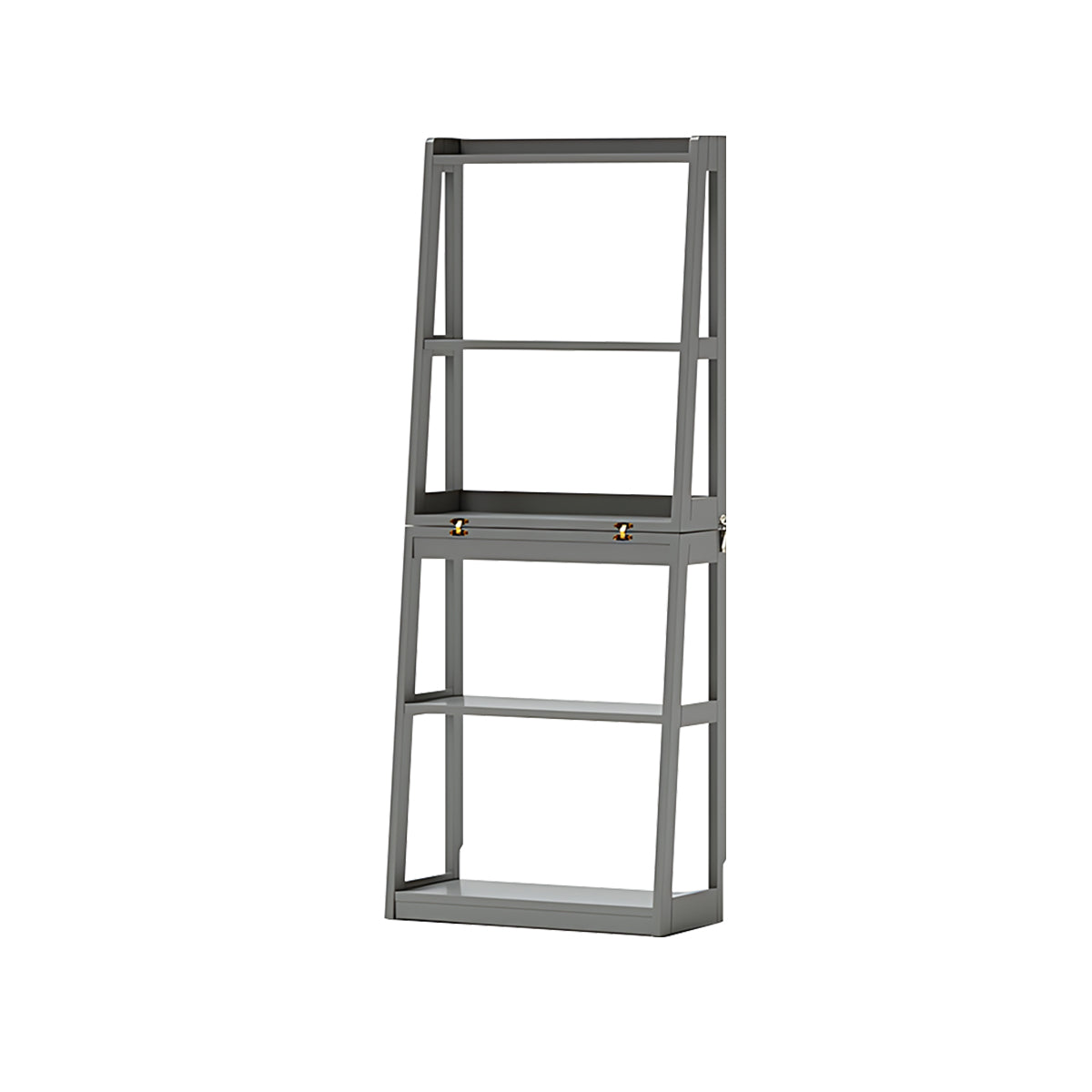 Minimalist Solid Wood Folding Bookshelf Multi-Layer Storage Floor Standing