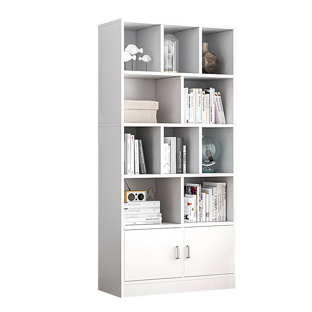 Minimalist Wooden Floor-Standing Bookshelf with Open Storage