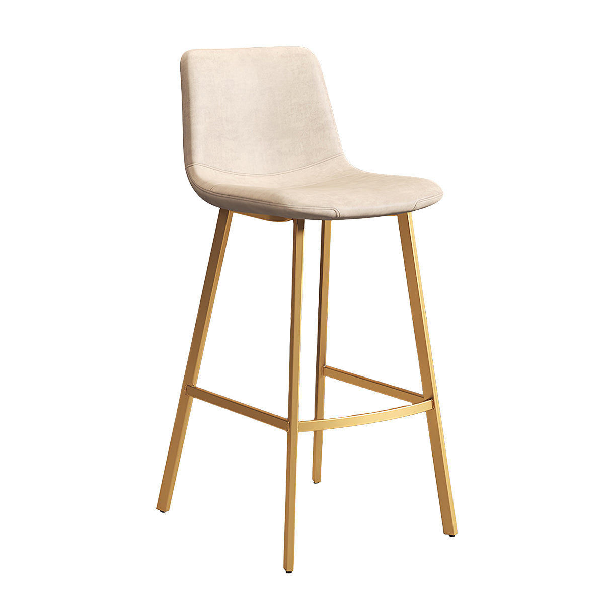 Luxury Iron Bar Stool with Backrest for Cafes and Home