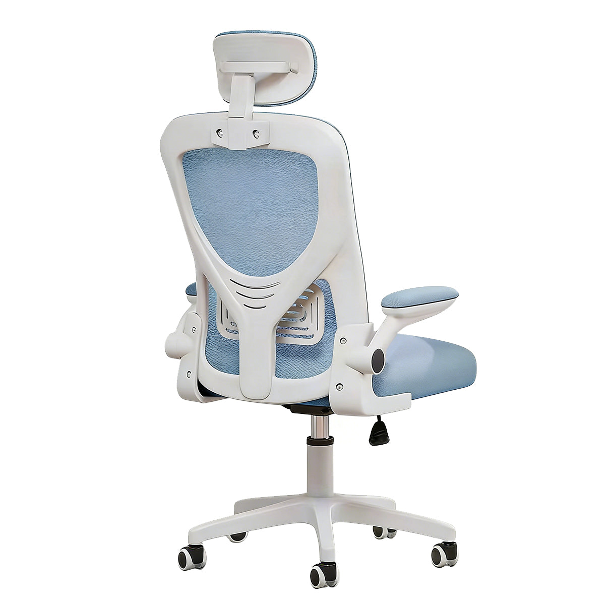 Ergonomic Mesh Office Chair with Adjustable Armrests, Lumbar Support, and Latex Seat Cushion