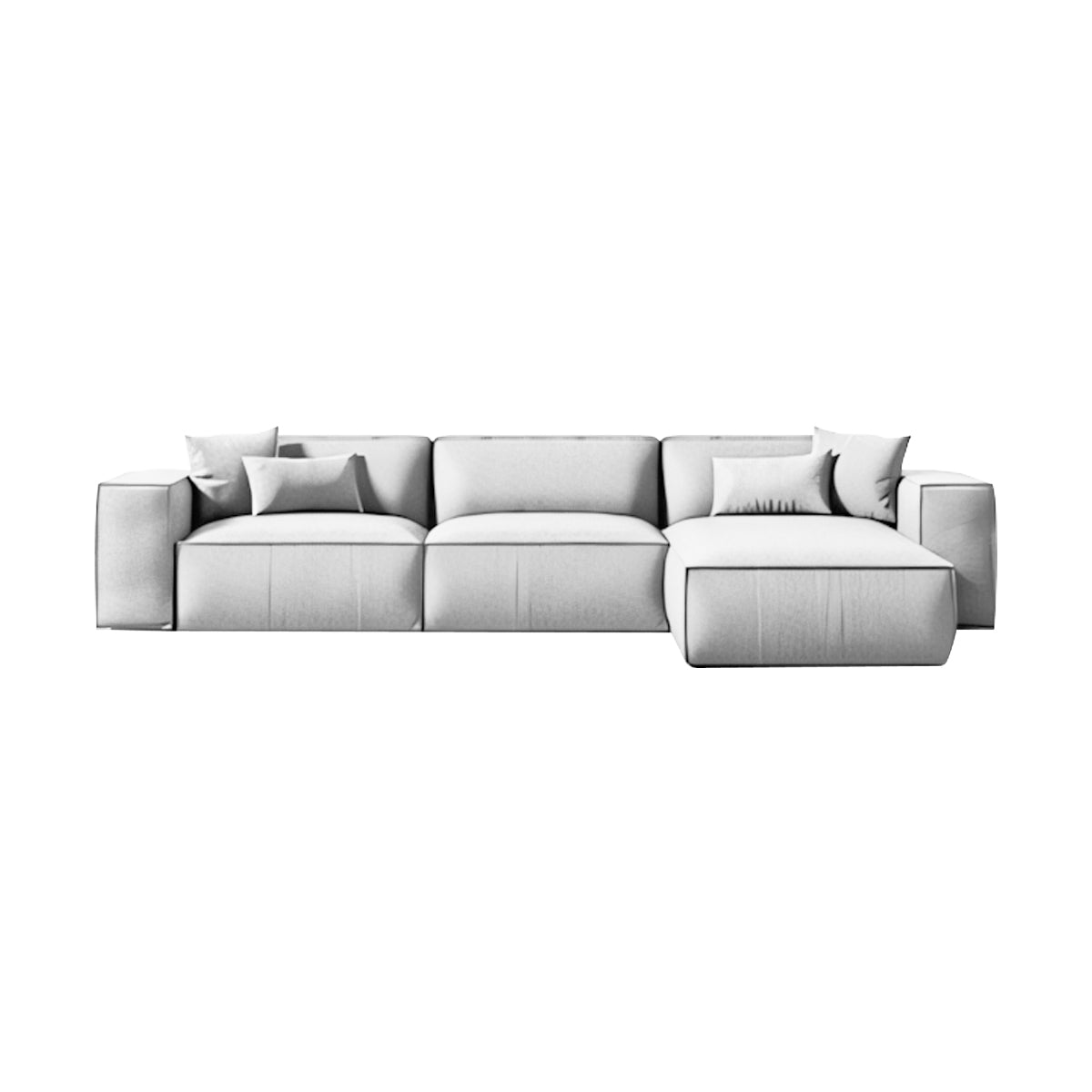 Wide Armrests Velvet Luxury Sofa