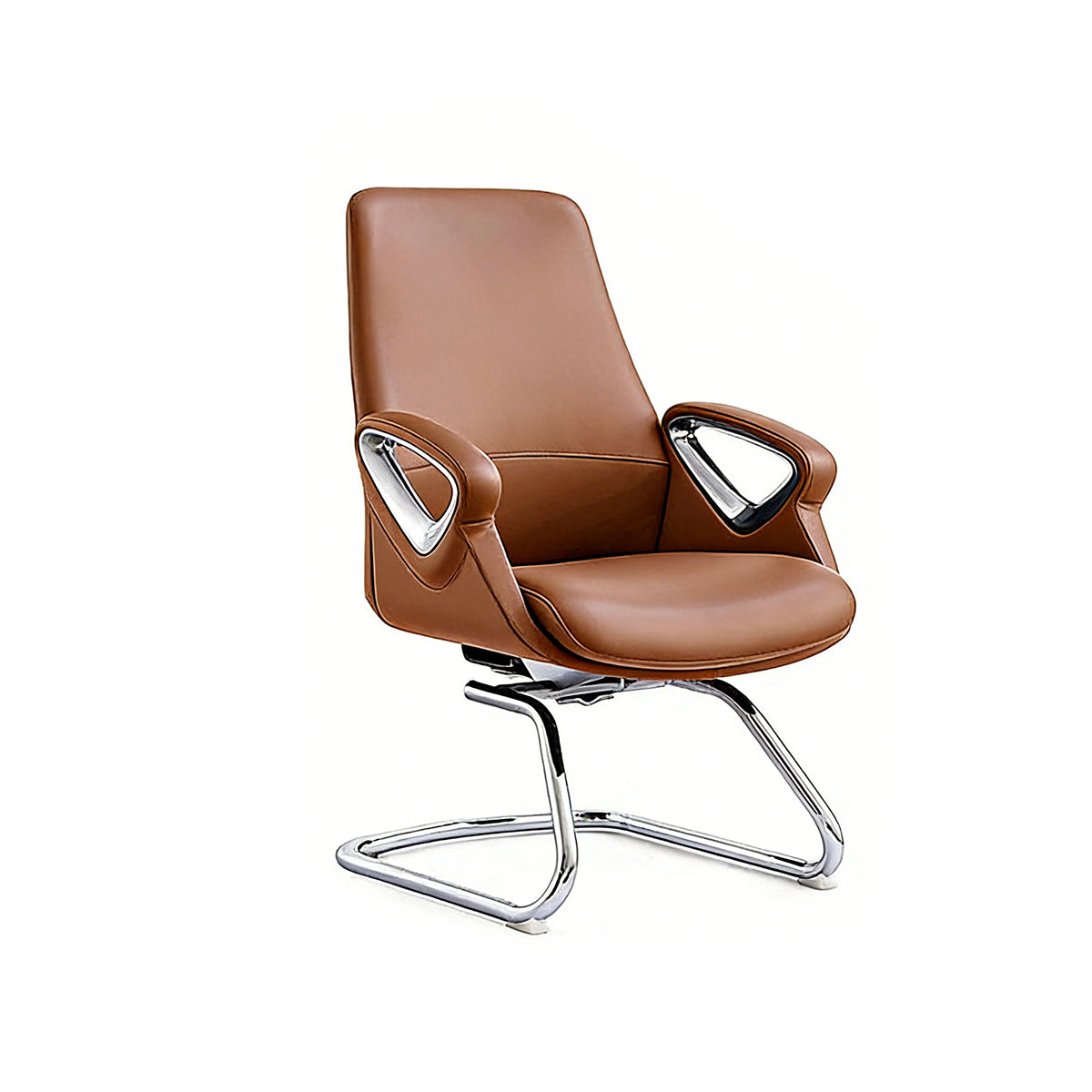 Streamlined Office Chair with Tilt, Adjustable Height & Silent Casters