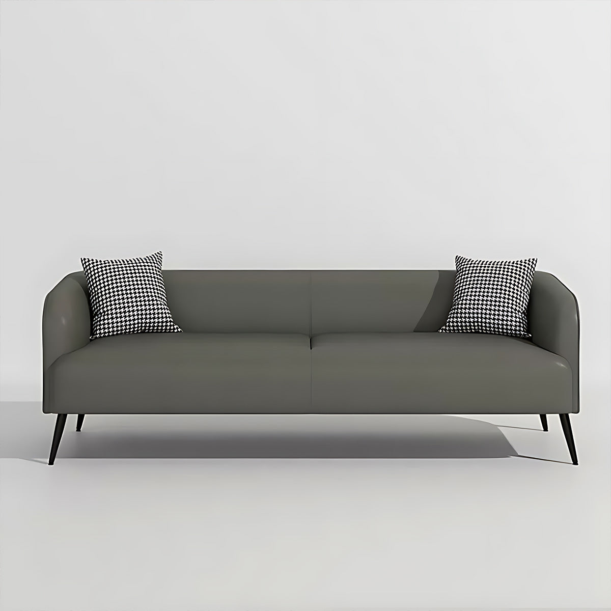 Modern Minimalist Leather Sofa, Double and Triple Seater