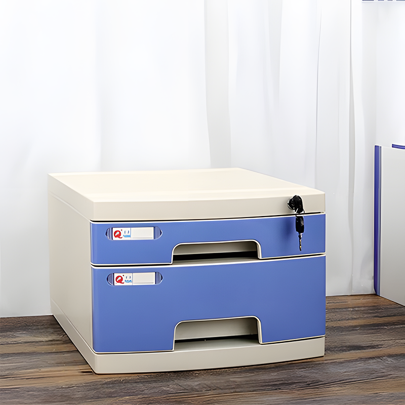 Lockable Desktop File Cabinet, Multi-layer Combination Cabinet