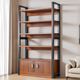 Modern Bookshelf with Thick Wood Shelves, Durable Open Storage