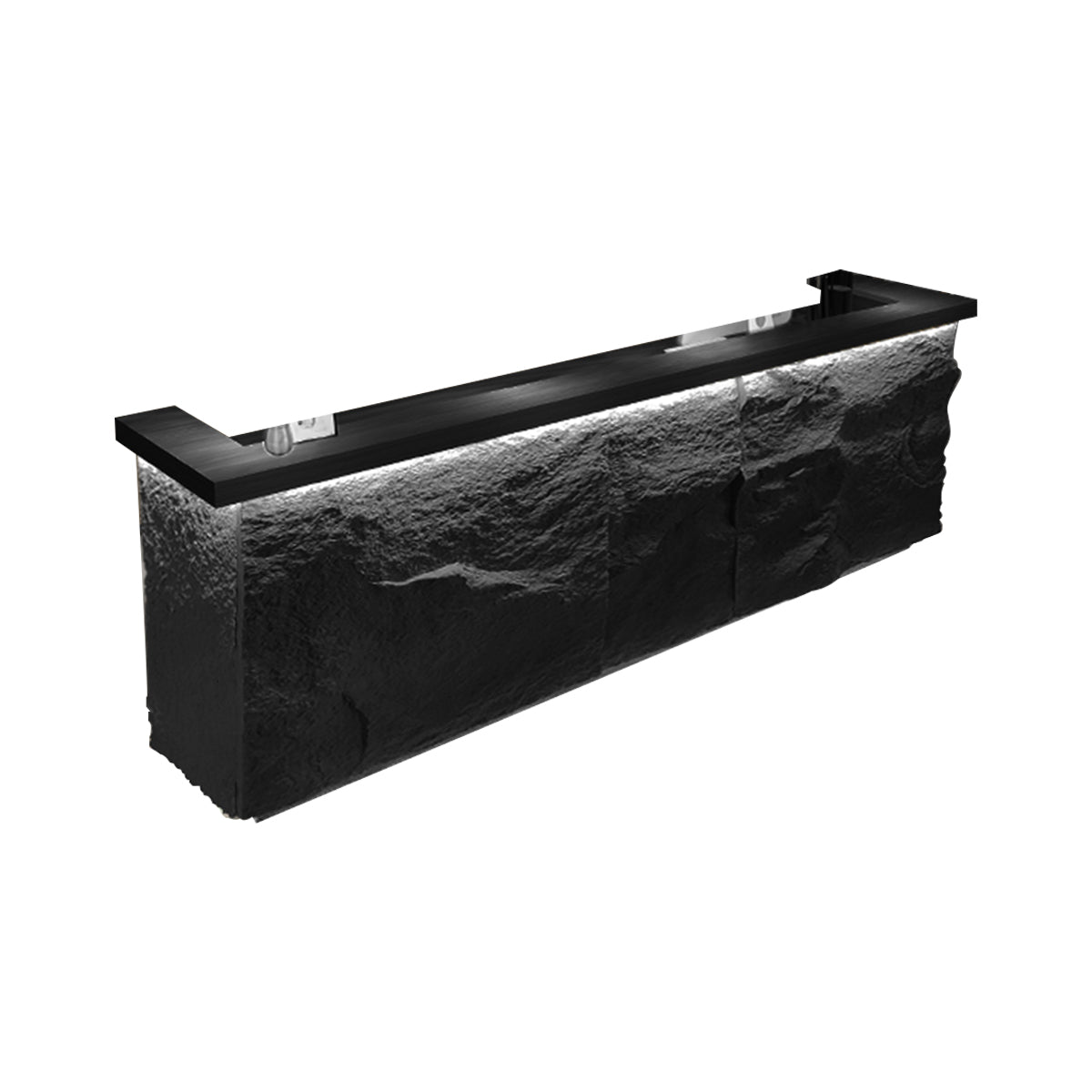 New Chinese Style Vintage Imitation Stone Reception Desk