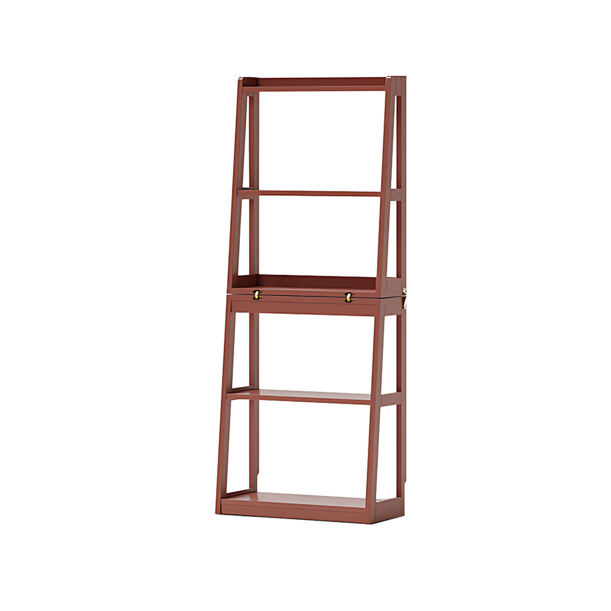 Minimalist Solid Wood Folding Bookshelf Multi-Layer Storage Floor Standing