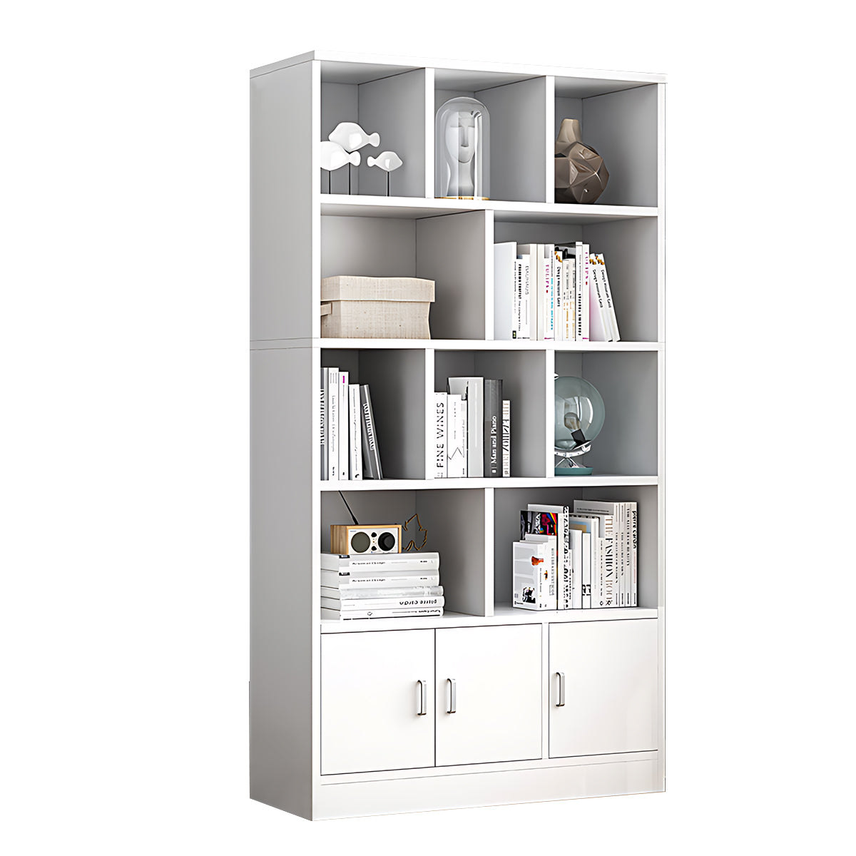 Minimalist Wooden Floor-Standing Bookshelf with Open Storage