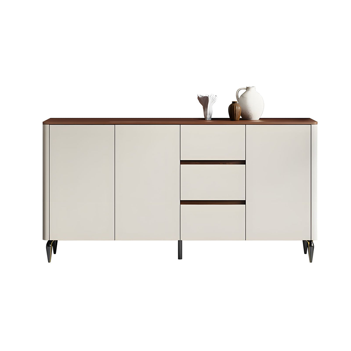 Minimalist Eco-Friendly Sideboard with Adjustable Shelves and Storage