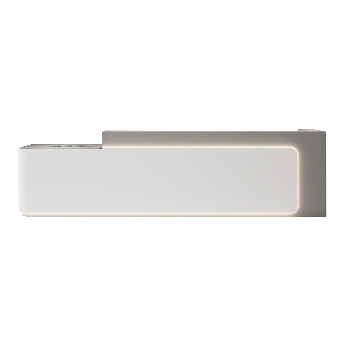 Sleek Premium Reception Desk with LED Lighting for Modern Offices